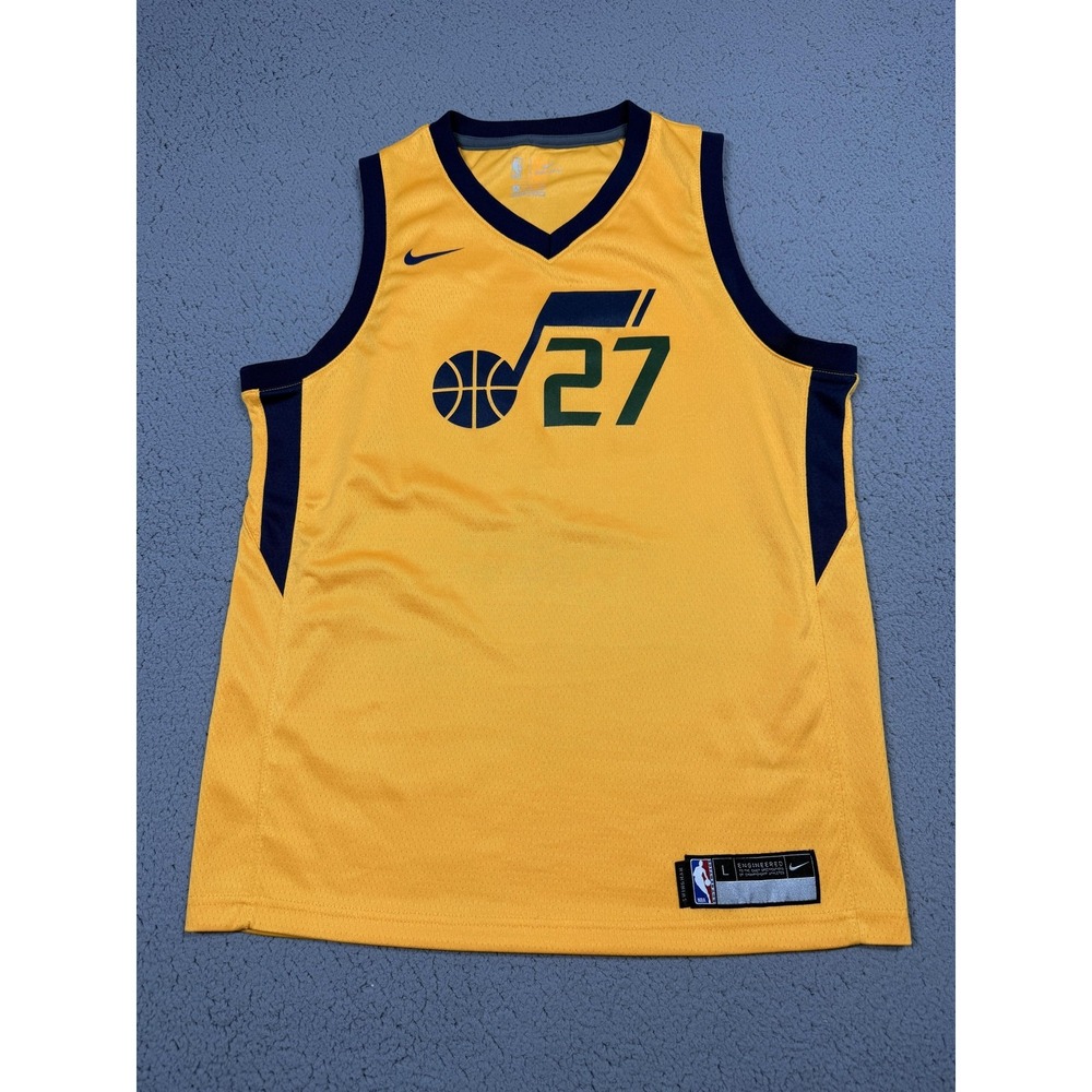 Rudy Gobert Utah Jazz Jersey‎ Boys Large Yellow NBA Basketball Nike 27 Swingman